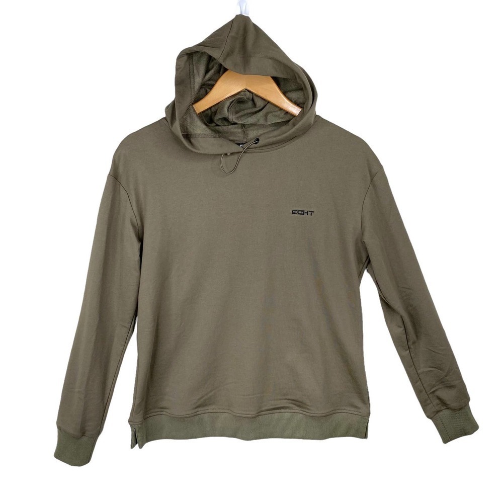 Women's Tan ECHT Athletic/Activewear Pullover Hoodie-Medium